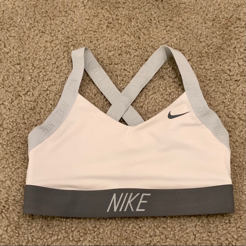 Nike White Sports Bra